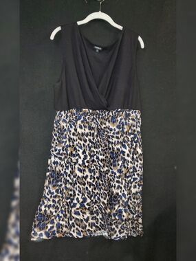 torrid Black Bodice with Blue & Tan Leopard-Print Girls' Dress